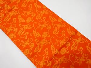 牡丹唐草に鳥模様織り出し名古屋帯